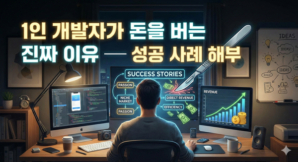 1인 개발자가 돈을 버는 진짜 이유 — 성공 사례 해부